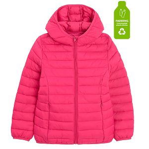 Fuchsia hooded jacket