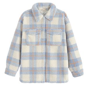 Checked light jacket shirt