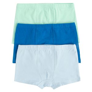 Mix blue boxer shorts- 3 pack
