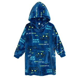 Blue gaming poncho