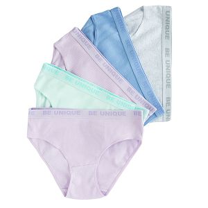 Pastel colors briefs- 5 pack