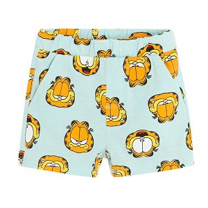 Light turquoise Garfield shorts