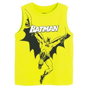 Batman yellow sleeveless T-shirt