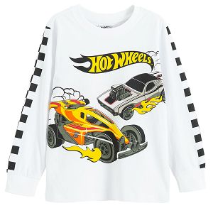 סווטשירט לבן של "Hot Wheels"