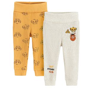 Lion King footless grey and yellow leggings