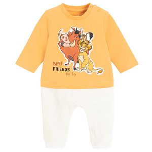 Lion King overall footless outfit