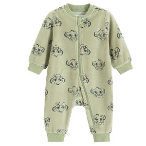 Lion King overall zip through footless outfit