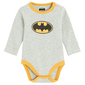 Batman grey long sleeve bodysuit