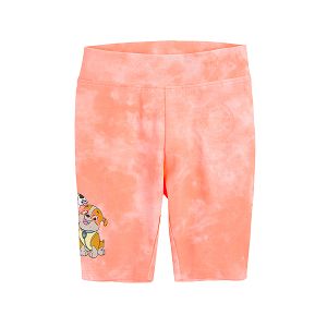 Paw Patrol fluo coral short leggings