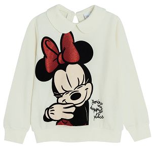 Minnie Mouse sweatshirt with collar