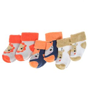 Cute animals socks 3-pack