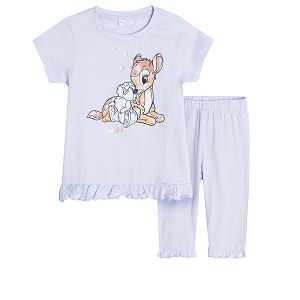 Bambi violet short sleeve and pants pyjamas